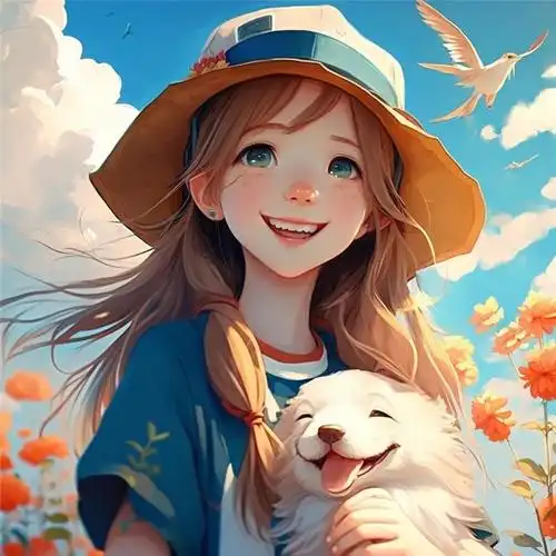 治愈系爱笑女生动漫头像图片(8张)-二次元cos分享次元吧