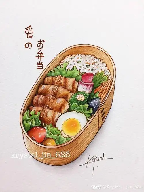 会画画的人是如何记录美食的