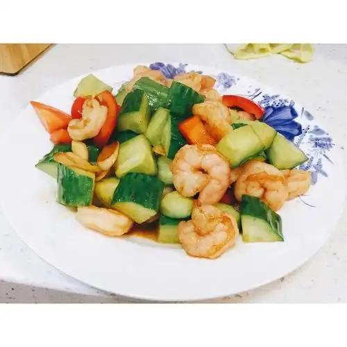 虾仁炒黄瓜