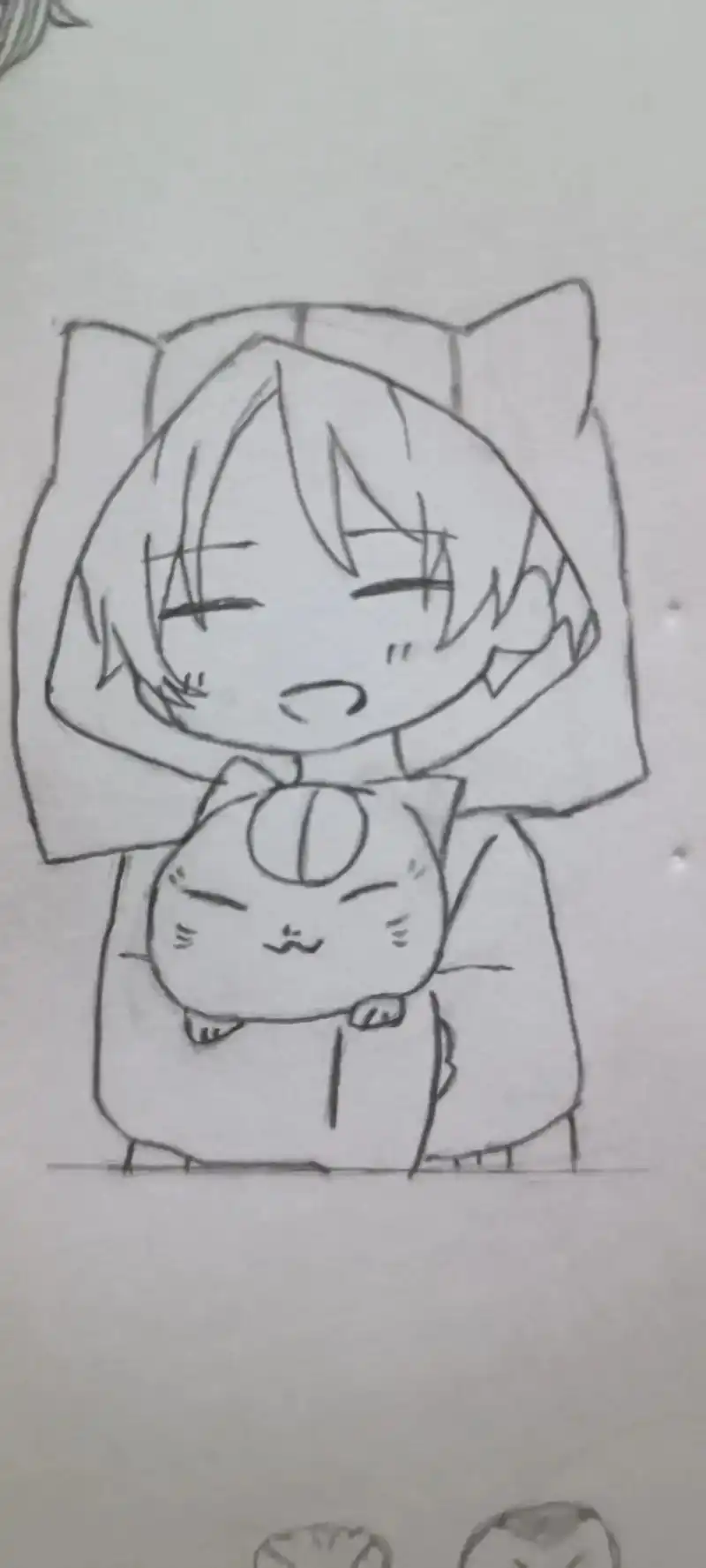 手绘 #铅笔稿 #画渣日常 #二次元 #q版人物  喜欢就 - 抖音