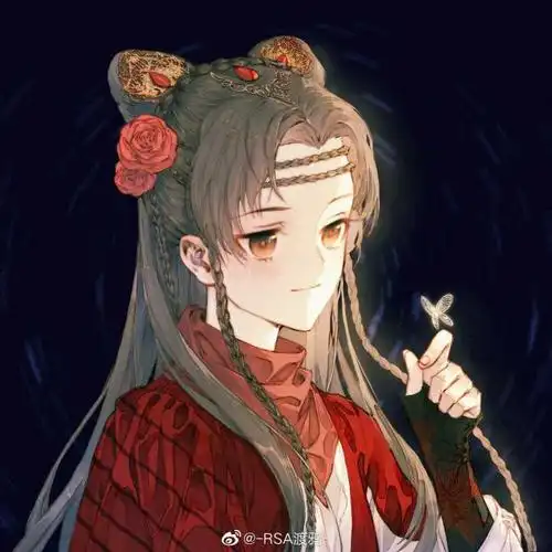 有没有类似古风侠客红衣的头像类似下面这种的