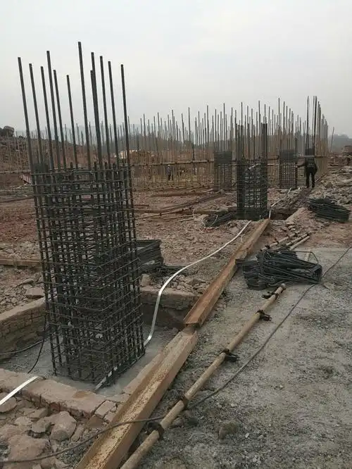 基础防雷接地无地梁情况下扁铁如何连接?