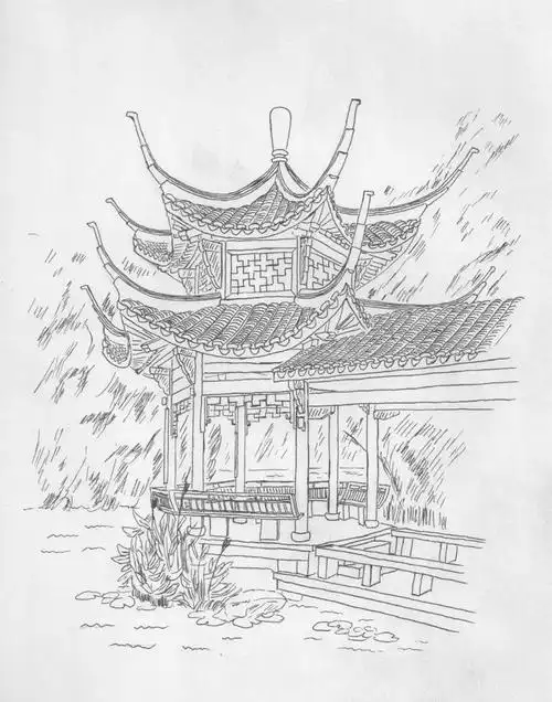 走遍西湖边200座亭子浙江大学生手绘的亭子你见过几座