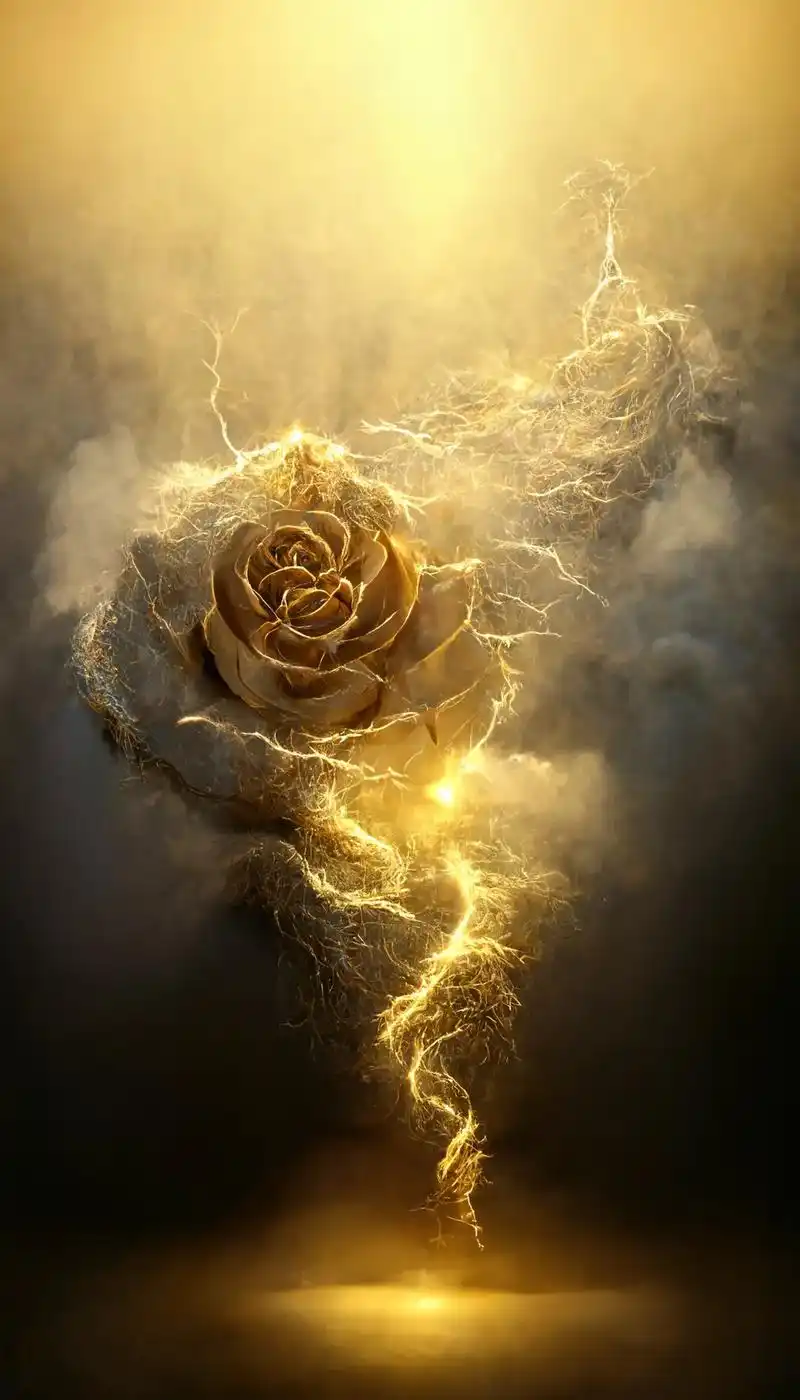 金色的玫瑰代表着爱情,和事业同步进行.#图文伙伴计划 #壁纸 - 抖音