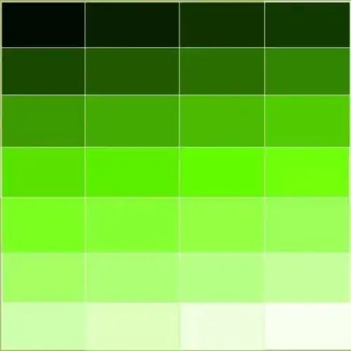 要注意服装配色的问题,尤其是绿色服装的色度,我们都知道同一种颜色