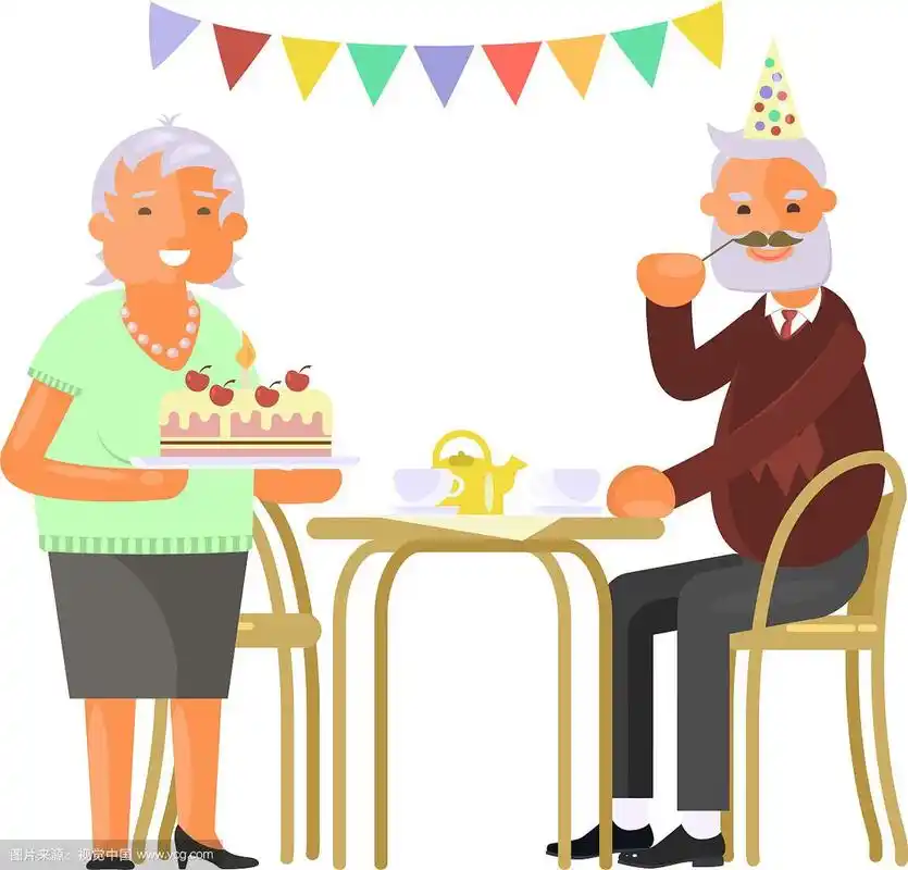 老年人庆祝生日