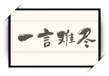 一言难尽的反义词