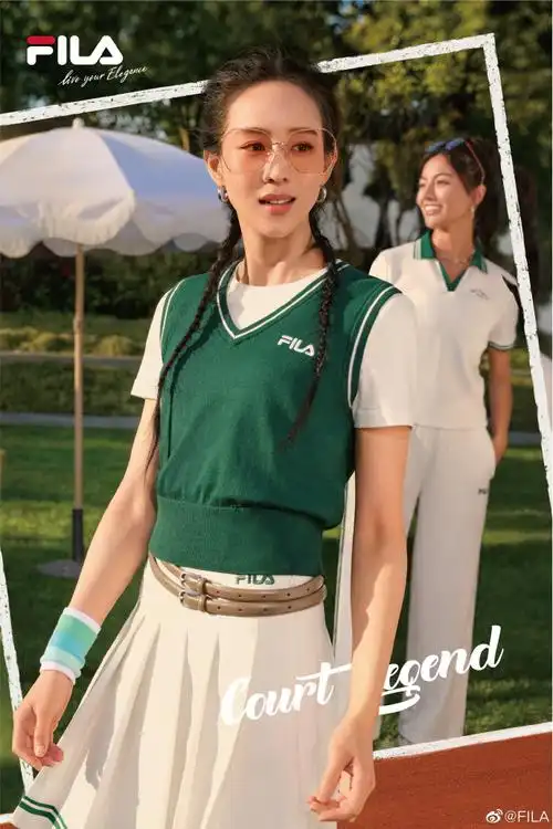 fila时尚运动代言人张钧甯##fila网球##网球老钱风经典回潮