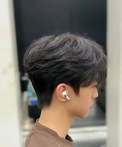 韩式微分男士气垫烫发