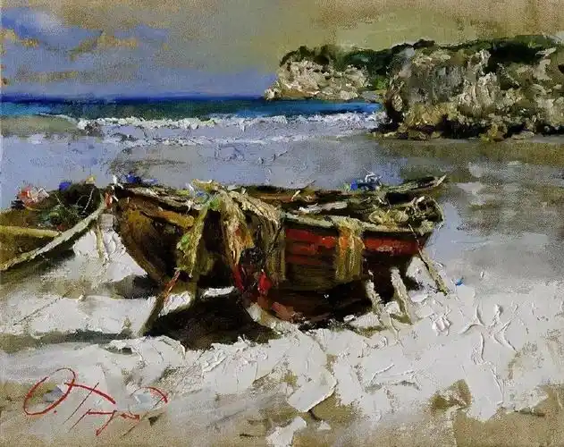 俄罗斯当代画家奥列格特罗菲莫夫油画作品欣赏