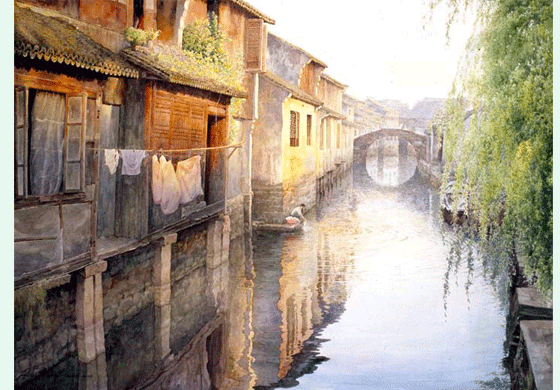 即将消失的老北京黄有维水彩画作品