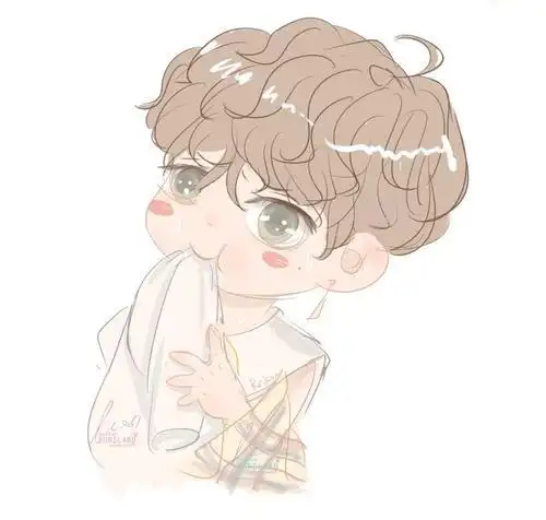 蔡徐坤q版简笔画步骤图