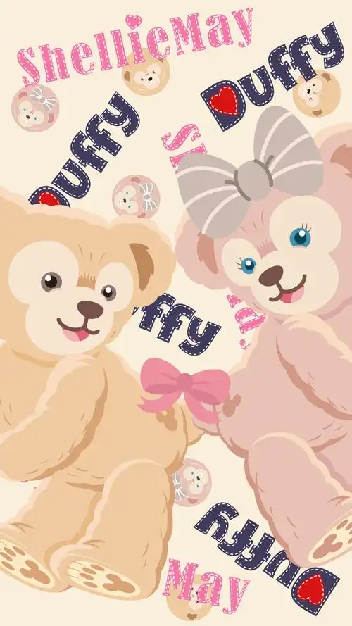 求达菲和雪莉玫的壁纸