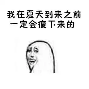 我在夏天到来之前一定会瘦下来的都是骗人的哟动图搞笑床表情
