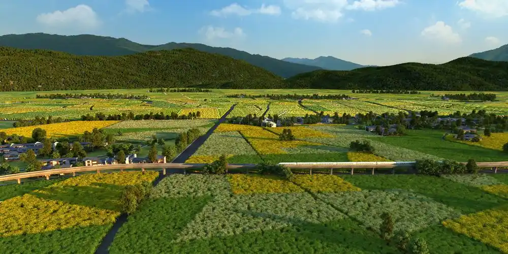 乡村3d模型下载