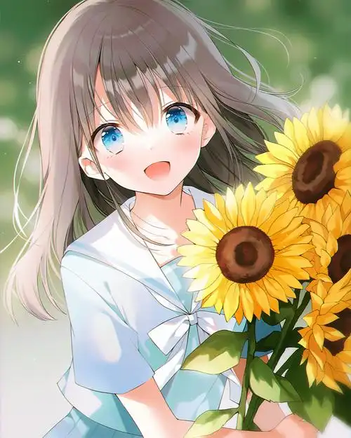 向日葵向日葵女孩子