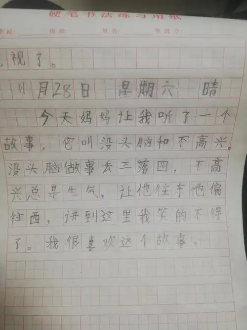 2020年11月28日,星期六,晴转阴,亲子日记第163篇