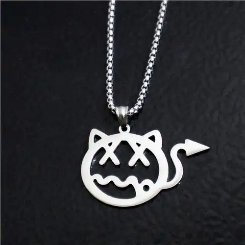 吊坠男 潮人 嘻哈_小鬼王琳凯同款小恶魔项链男ins简约嘻哈街头潮人