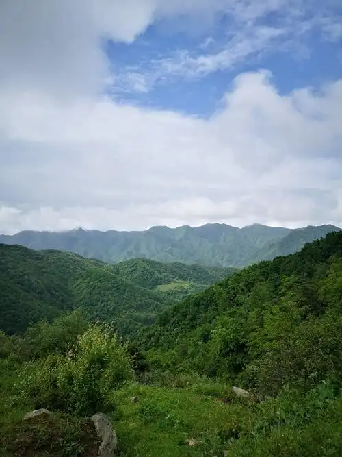等高线上周大美蓝田流峪高山草甸田园牧场美景平安贴附照片