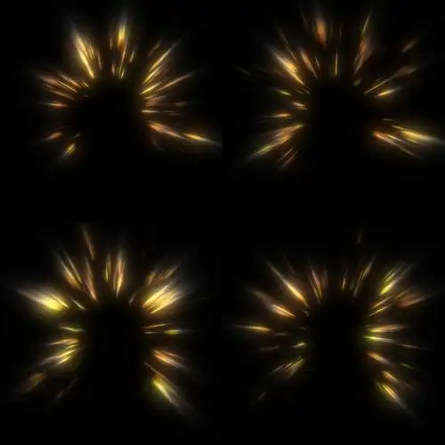 循环超级赛亚人发光能量特效素材