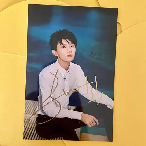 马嘉祺笔签名照片时尚周边非印刷爱豆照亲笔签名 小马10【图片 价格