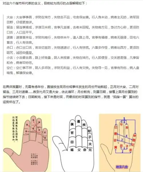 怎样掐指算命分享一些手指掐算的方法图解
