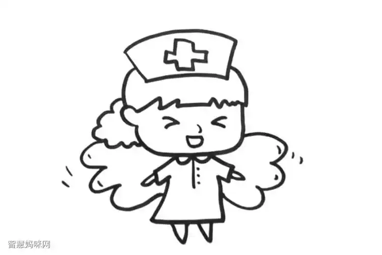 白衣天使护士怎么画
