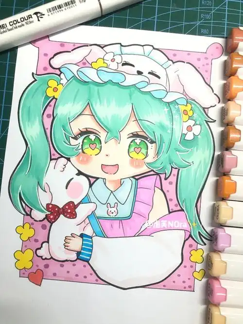 二次元  #动漫素材  #q版人物  #动漫人物  #线稿  #临摹  #动漫手绘