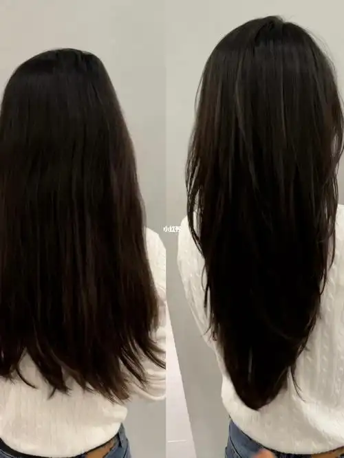 也太好看了 v型发尾轮廓拉长身型,显肩瘦适合头发细软服帖的集美,剪发