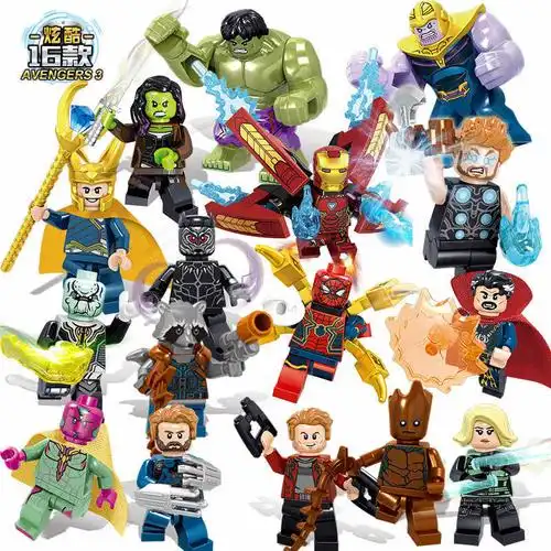 single sale model building blocks super heroes lok