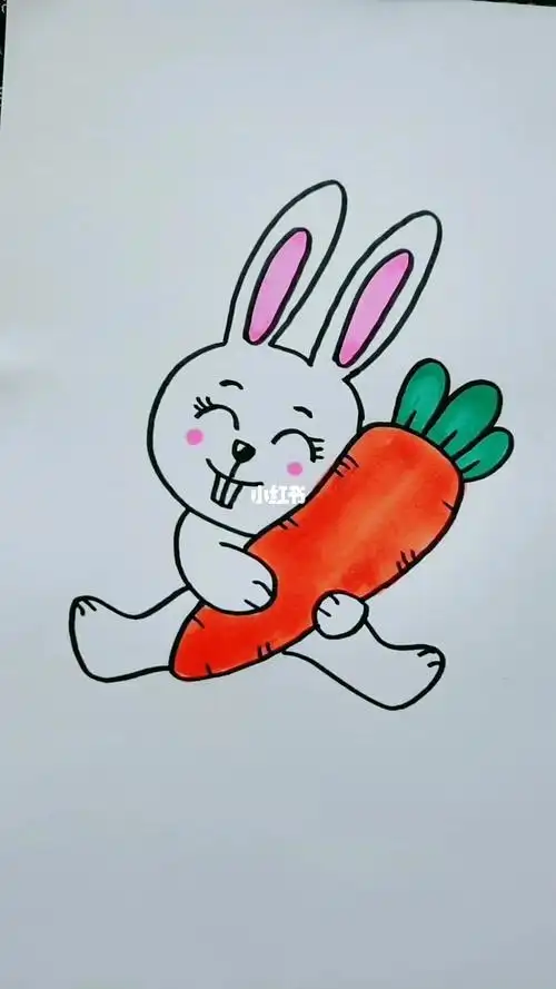 兔子简笔画野兔简笔画