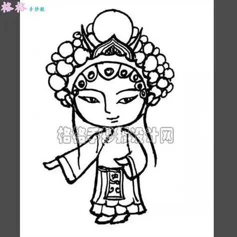 京剧人物简笔画京剧人物简笔画儿童