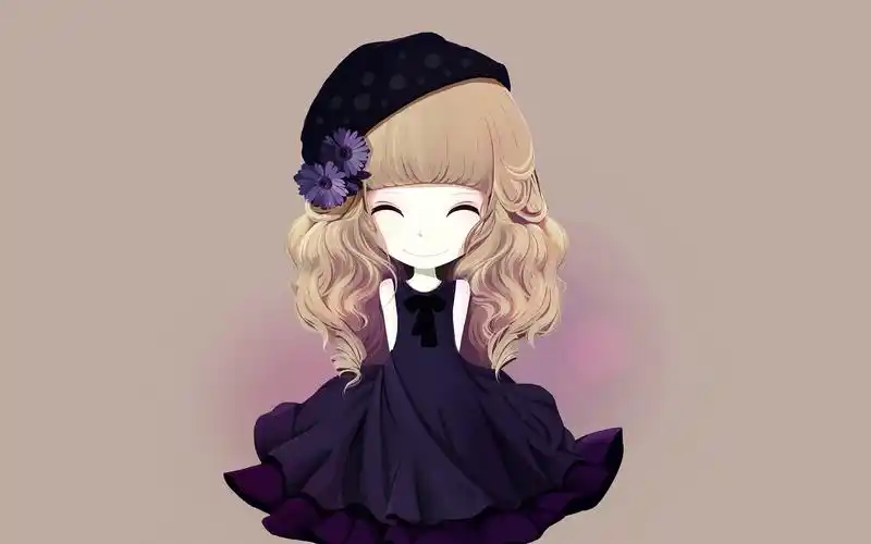 花花姑娘,可爱,萌,插话绘画,桑诶姆,花语,回忆真挚的爱紫菀姑娘壁纸