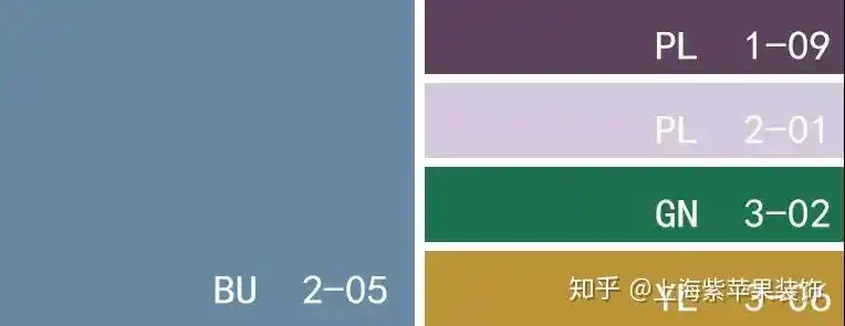 灰蓝色 绛紫色 浅薰衣草色 绿长石色 蜂蜜色