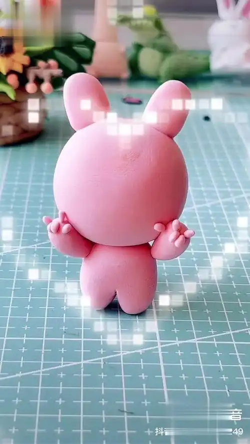闪闪亮亮萌萌兔粘土 少女心 兔子 粉色控