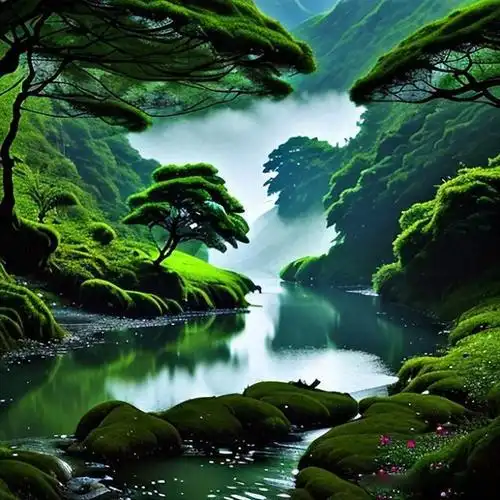 风景书法头像|大自然的诗篇