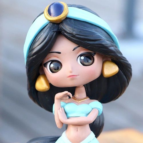 阿拉丁神灯迪士尼公仔勇敢茉莉公主情景手办摆件模型蛋糕装饰