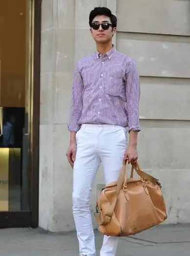 男士白裤子怎么搭配才有型