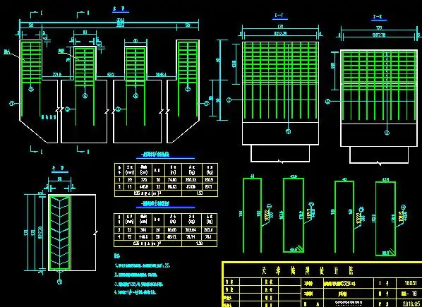 桥墩抗震挡块钢筋构造图