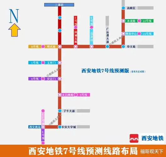 西安地铁7号线又开始调整了
