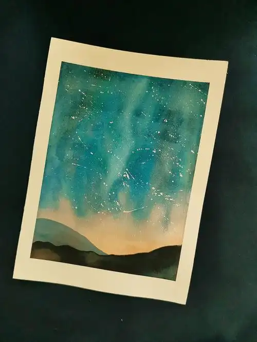 水彩星空