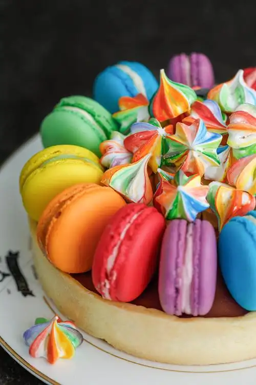 彩虹马卡龙|甜品摄影