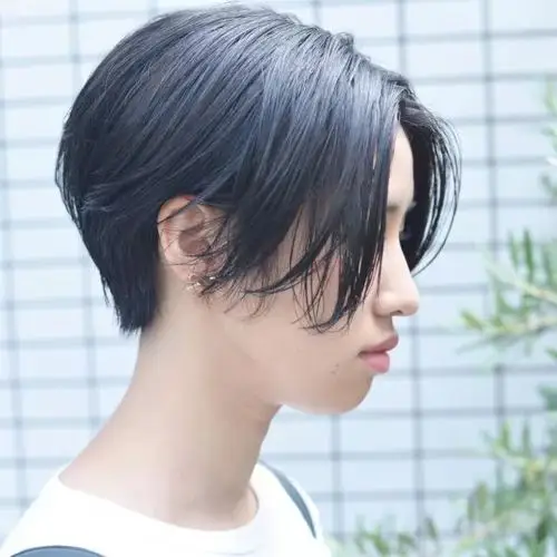 女生齐耳短发中分帅气16p