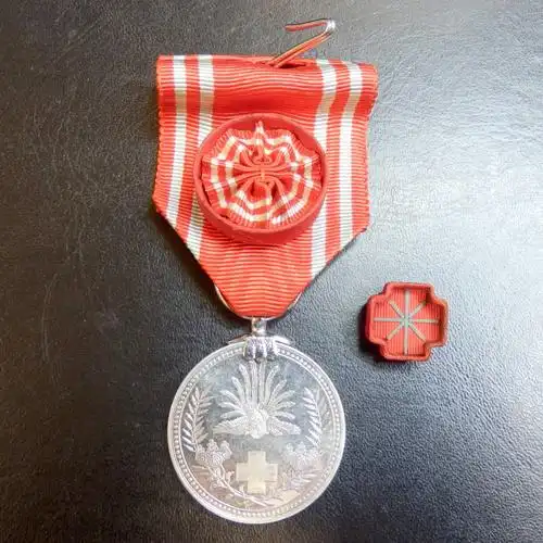 日本赤十字社 男章银特别社员章 勲章 徽章 略绶