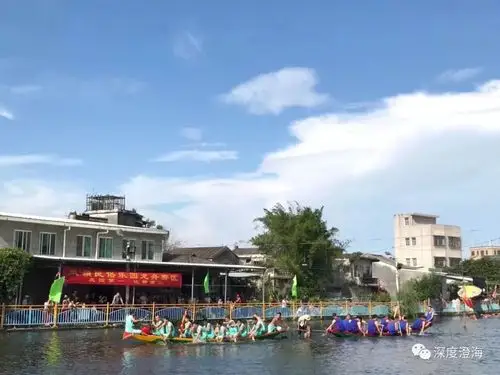 今天澄海各地赛龙舟现场人山人海你也有去凑热闹