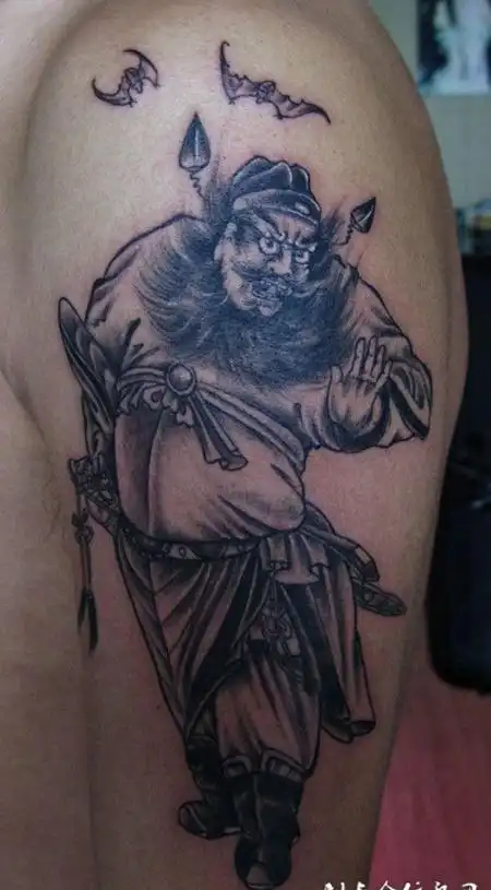 胳膊上的钟馗纹身