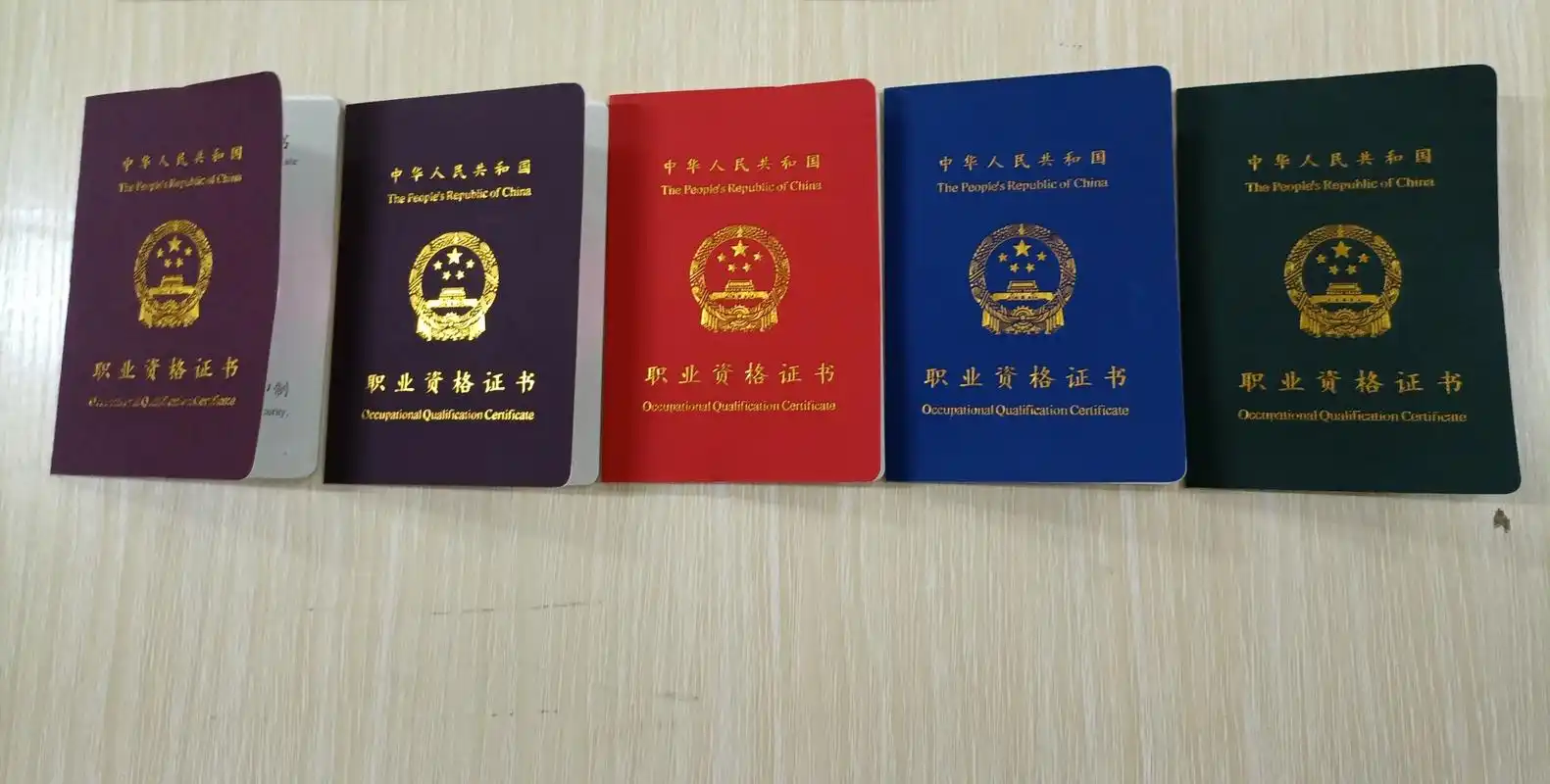 目前,人力资源和社会保障部门认可的技术技能类证书主要有"职业资格