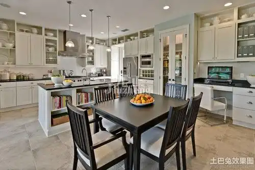 厨房餐厅装修效果图大全2014图片