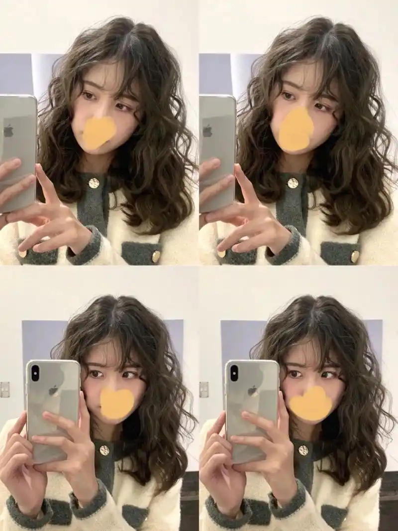 圆脸大脸很适合的法式烫发!