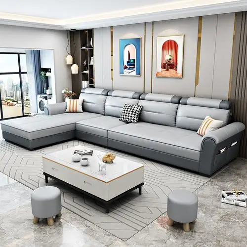 北欧大小户型客厅布艺沙发现代简约2020新款贵妃沙发布艺沙发